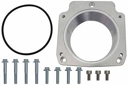 ICT Billet LS Throttle Body Adapter - LS1 3 Bolt Intake Manifold to LS3 4 Bolt Throttle Body DBC LM7 LR4 LQ4 LS6 L59 LQ9 LM4 L33 LSX 4.8L 5.3L 5.7L 6.0L Billet 551513