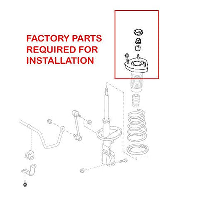 Godspeed MSS0116-B MonoSS Coilover Lowering Kit, Fully Adjustable, Ride Height, Spring Tension And 16 Click Damping, compatible with Lexus RX350 FWD (L10) 2008-13