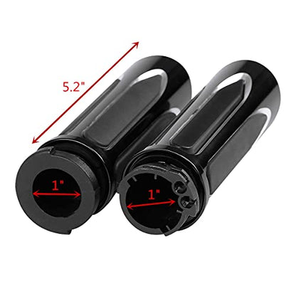 TCMT 1" 25mm Electric Handle Bar Grips Fit for Harley - color: Style C