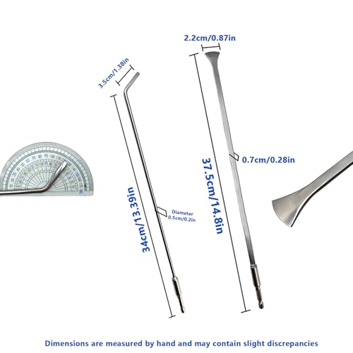 20 Pcs Paintless Dent Repair Push Rods Kit, Automotive Panel Beating Dent Removal Hooks, PDR Tools