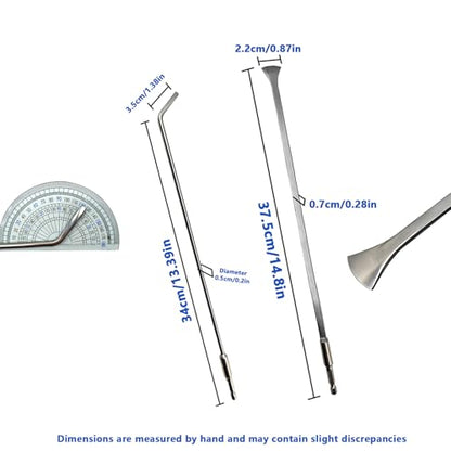 20 Pcs Paintless Dent Repair Push Rods Kit, Automotive Panel Beating Dent Removal Hooks, PDR Tools