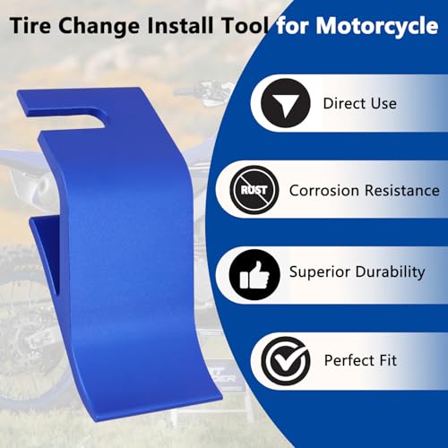 Motorcycle Tire Bead Installation Holder Hook, Blue - color: Blue
