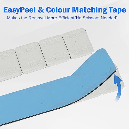1/4oz Adhesive Stick on Wheel Weights 715pcs, Gray - color: Silver-2