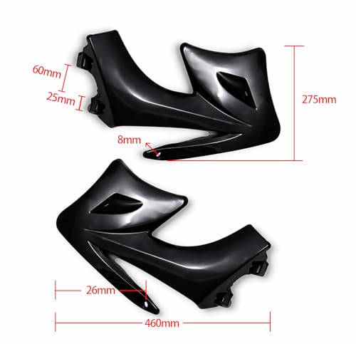 Plastic Fairing Kit for Apollo Orion110cc 125cc Pit Dirt Bike Body Fender Set Fits Apollo Orion Style 4-Stroke Horizontal Engine Bikes Only (Black)