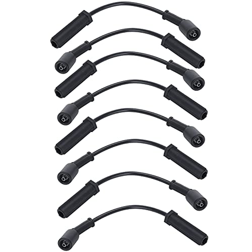 AC PERFORMANCE high Performance 9748HH Spark Plug Wire Set Compatible with Chevrolet Cadillac GMC Hummer, 450ohms/foot - style: 9748HH