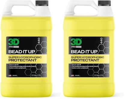 3D Bead It Up Ceramic Coating Booster Spray - Super Hydrophobic Bead Maker - Polymer Paint Protectant & Sealant 1 Gallon (Pack of 2) - size: Gallon (Pack of 2)