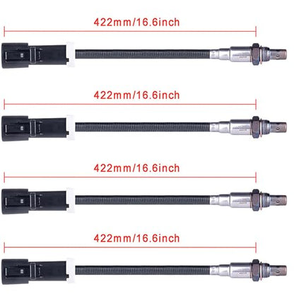 4PCS Oxygen Sensor O2 Sensor 2 Upstream & 2 Downstream 234-4045 SG1813 22060 250-24001 2004-2010 for Ford Explorer 4.0L 4.6L,1999-2006 for Ford F-150 4.2L 4.6L 5.4L,2001-2002 for Lincoln