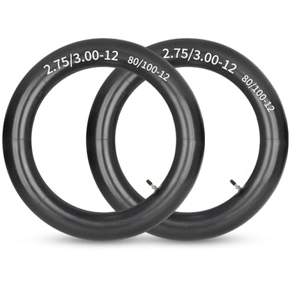 GICOOL 2.75/3.00-12" (80/100-12) Dirt Bike Butyl Inner Tube, TR4 Valve Stem - size: 2.75/3.00-12