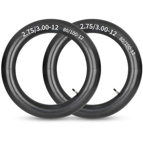 GICOOL 2.75/3.00-12" (80/100-12) Dirt Bike Butyl Inner Tube, TR4 Valve Stem - size: 2.75/3.00-12