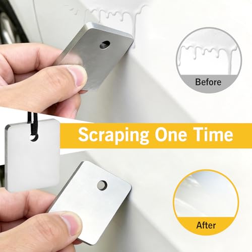 Automotive Paint Nib File, Tungsten Carbide Paint Repair Scraper for Touch Up Paint, Denibbing Tool for Paint Runs, Dust Nibs, Spot & Clear Coat Repair