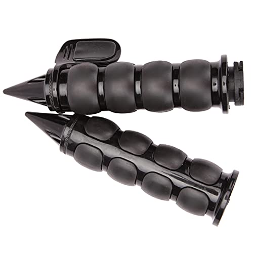 DREAMIZER Motorcycle Grips 1 inch Compatible with Harley Honda and More - color: Black
