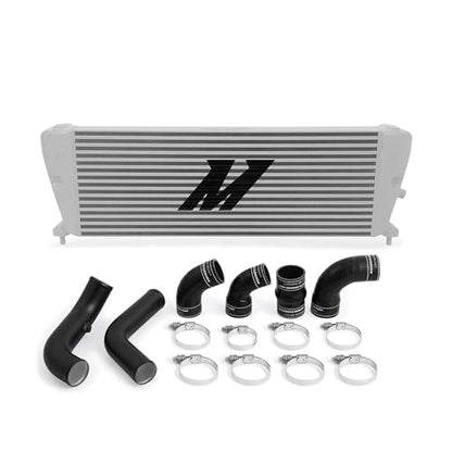 Mishimoto MMINT-RGR-11KSLBK Performance Intercooler Kit, Compatible With Ford Ranger 3.2L Diesel 2011+, Silver Intercooler, Black Pipes