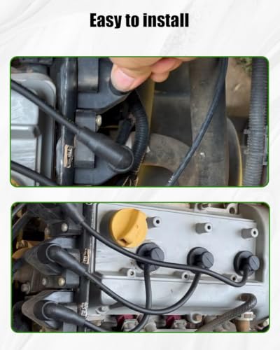 Ignition Coil and Spark Plug Wire Fit for John Deere XUV825i S4 Gator
