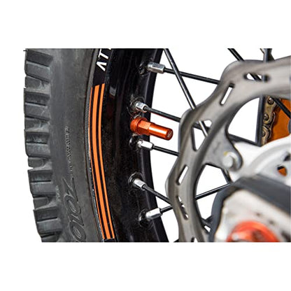 Tusk Rim Lock Nut and Spacer Kit - Orange - color: Orange