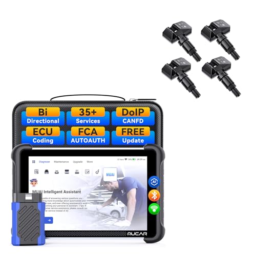 MUCAR 892BT OBD2 Scanner Diagnostic Tool+4PCS MUCAR VENU5 Tire Pressure Sensor