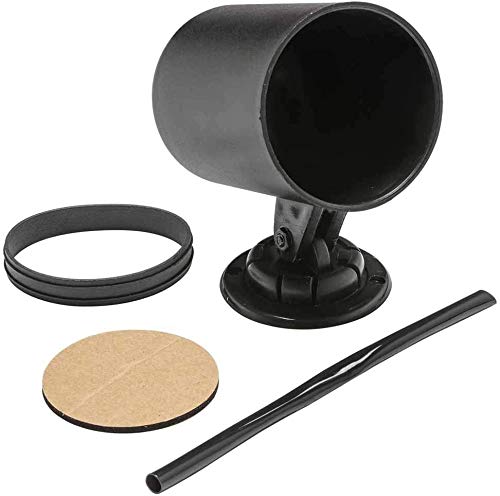 GlowShift Universal 60mm Black Single Swivel Dashboard Gauge Pod Holder