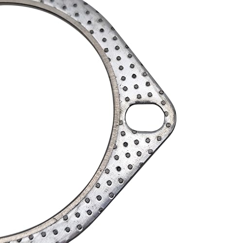 3.5 Inch Exhaust Gasket 3-Bolt 89mm Flange High Temperature Graphite - size: 3.5 in