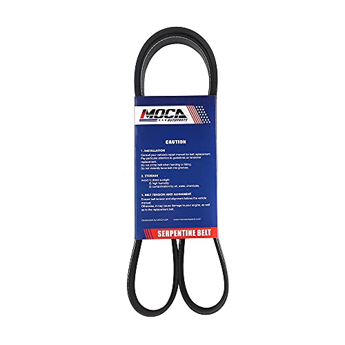 MOCA 6PK1960 Serpentine Belt for Cadillac ATS & CTS, Chrysler 200, Dodge Grand Caravan & Journey, Subaru Forester 2.5L, Ram C/V 3.6L (2011-2019)