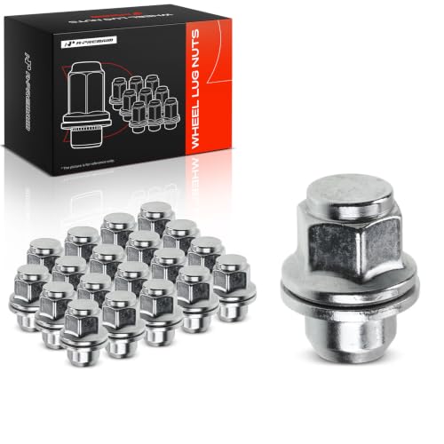 A-Premium M12-1.25 Wheel Lug Nuts Compatible with Nissan Pathfinder Maxima Murano 370Z INFINITI QX60 Q50 G25 G35 G37 QX50 Front and Rear Side 20-PC Set