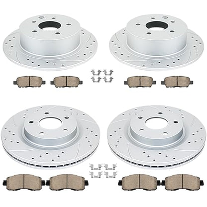 Acinoparts Front (11.65") and Rear (11.46") Brake Kit for 2013 2014-2018 - size: ABK00501