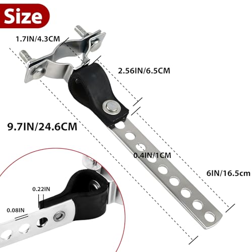 2-Pack RV Generator Muffler Hanger - size: 8 holes