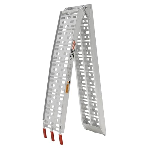 Black Widow Aluminum Single-Runner Plate Motorcycle Ramp, 750 lb, 7 Ft 5 in - size: Single.