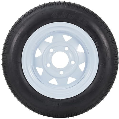 GarveeTech 2PCS 4.80-12 4.80x12 480-12 Trailer Tires with 12 inch Rims, 2 Pack 4.80 12 Tires 5 Lug on 4.5 inch, Center Bore 2.95", 6PR, Muti Function Lawn Mower & Tractor Turf & Boat Tire - size: 4.80-12, style: 5 lug
