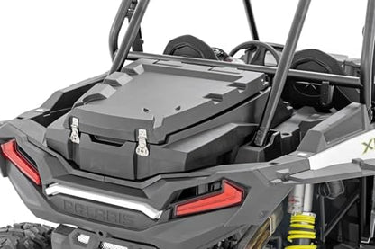 Rough Country Rear Bed Cargo Box for Polaris RZR XP 1000 (2 & 4-Seat Models) - 27-Gallon Storage Capacity, Watertight Seal, High-Impact UV-Resistant, Lockable Latches