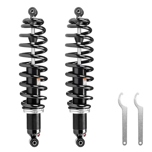 Monotube ATV Front Shocks, Shock Absorber, Struts for 2019-2023 Polaris Ranger 1000XP PS Crew; 1000 Crew; 1000XP Northstar; OEM: 7044875, 7045566-458 Lg. Spring; Amortiguadores Para Polaris Ranger