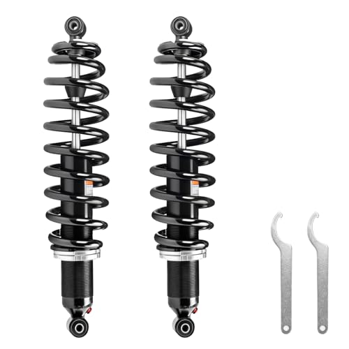 Monotube ATV Front Shocks, Shock Absorber, Struts for 2019-2023 Polaris Ranger 1000XP PS Crew; 1000 Crew; 1000XP Northstar; OEM: 7044875, 7045566-458 Lg. Spring; Amortiguadores Para Polaris Ranger