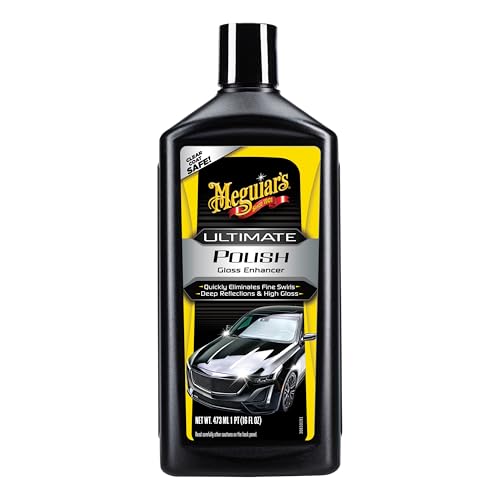 Meguiar’s Ultimate Polish, High-Gloss Polish for a Show Car Shine, 16 oz - size: 16 Fl Oz (Pack of 1), style: 16 Oz
