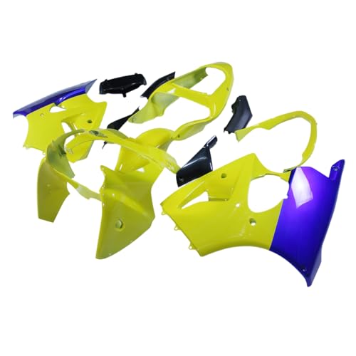 Yellow Blue Fairings Plastic for Kawasaki 2000 01 2002 ZX6R ZX600J Bodywork - color: Yellow Blue