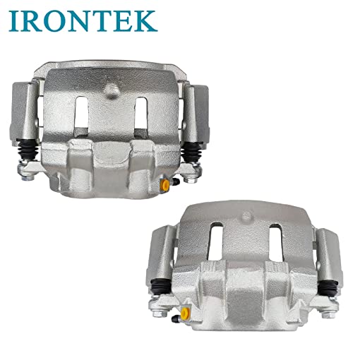 IRONTEK 18B4790 18B4791 Front Driver&Passenger Side Brake Caliper for Ford - color: Front Left+Right