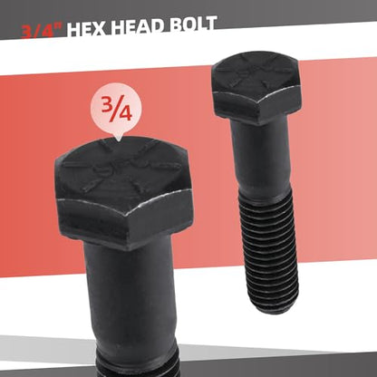 5 Pack Mobile Home Wheel Rim Bolts & Clamps, Durable Hardware Hexagon Bolt Replacement Axle Trailer Wheel Bolts and Wedges