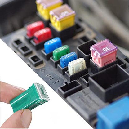 30 PCS Box Shaped Car Fuses Kit (20A, 30A, 40A, 50A, 60A)