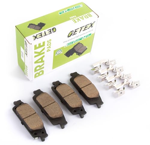 Rear Ceramic Brake Pads Compatible with Chevy Silverado 1500 (2014-2019), GMC Sierra, Tahoe, Suburban & Cadillac Escalade - Quiet Stop - Replaces D1707 - size: D1707