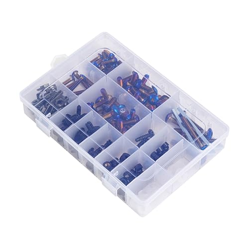 Fairing Bolt Kit for Honda CBR1000RR 2004 05-2011 Bodywork Screws Nuts-Blue - color: Blue