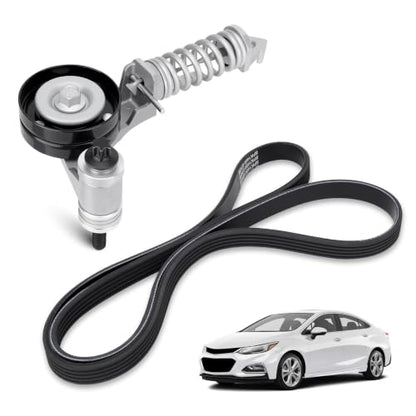 Belt Tensioner Assembly With Pulley & Serpentine Belt #55565236