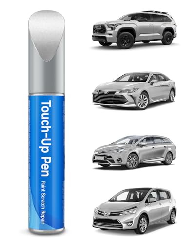 1D4 Pewter Metallic Touch Up Paint Compatible with Toyota Exact Match Touch Up Paint Car Scratch Repair - color: Pewter Metallic(1D4) compatible with 4Runner/Avalon-models/Camry-models/FJ-Cruiser/RAV4/Solara