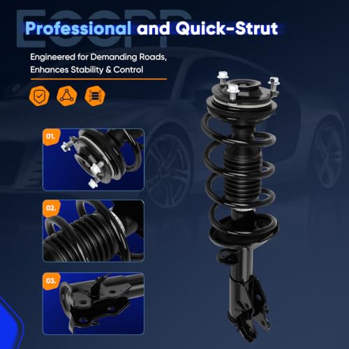 ECCPP Complete Struts Spring Assembly Front for Honda Civic 2013-2015 - size: 272926 272925