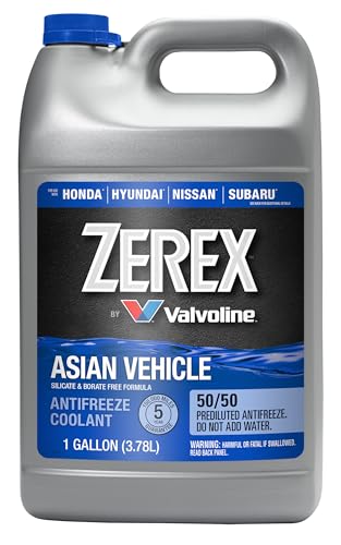 Zerex Asian Vehicle Blue Silicate and Borate Free 50/50 Prediluted Ready-to-Use Antifreeze/Coolant 1 GA - size: 1 Gallon