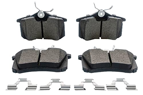 Ceramic Rear Brake Pads Replacement For VW Jetta Beetle Passat Audi A3 A4 Quattro V6 - D340 - style: D340