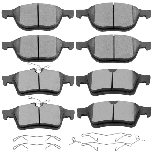 SCITOO D1044 D1095 Front Rear Brake Pads Fit For 2012-18 For Ford For Focus - size: Front D1044 + Rear D1095