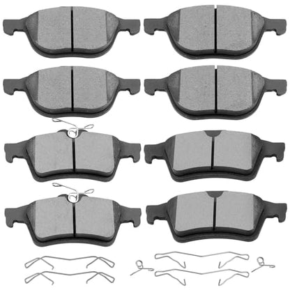SCITOO D1044 D1095 Front Rear Brake Pads Fit For 2012-18 For Ford For Focus - size: Front D1044 + Rear D1095