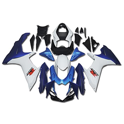 YTL Blue White Black Full Fairing Fit for Suzuki 2011-2026 GSXR 600/750 - color: 001 Blue White Black