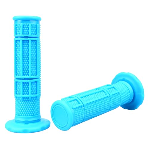7/8'' ATV Grips Upgrade Universal Handlebar Grips Soft Rubber Thumb Throttle Motorcycle Grip for Polaris Kid Youth 4 Wheeler Quad 400ex Banshee Blaster Raptor 350 Warrior 350 Raptor 660 - color: Blue