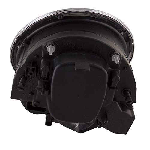 PERDE Compatible with Mini Cooper Black Headlight Set Halogen Left Driver Right Passenger Pair