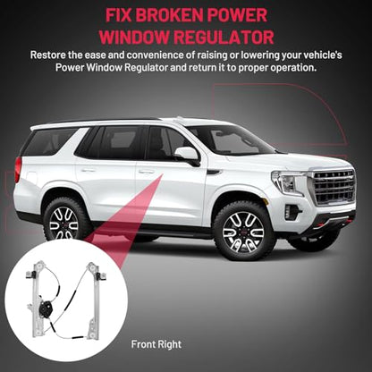 BDFHYK 751-725 Power Window Regulator with Motor Front Right for E-150 250 350 450 550 Cadillac Escalade Chevy Silverado 1500 Suburban 3500 Tahoe GMC Sierra 2500 3500 Yukon XL 2014 2015 2016 2017 - size: Front Right, style: 2014-2019 Chevy Silverado 1500