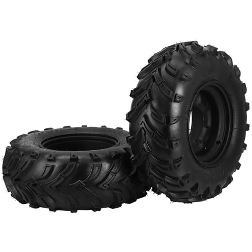 GarveeLife 2PCS 25x8-12 ATV UTV Tire with 12 Inch 4 Lug Steel Wheel Rim