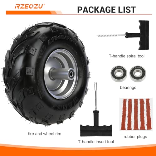 145/70-6 Tires Mini Bike Front Wheel Rims and Tire for CT100U GMB100 - style: Front Rim and Tire